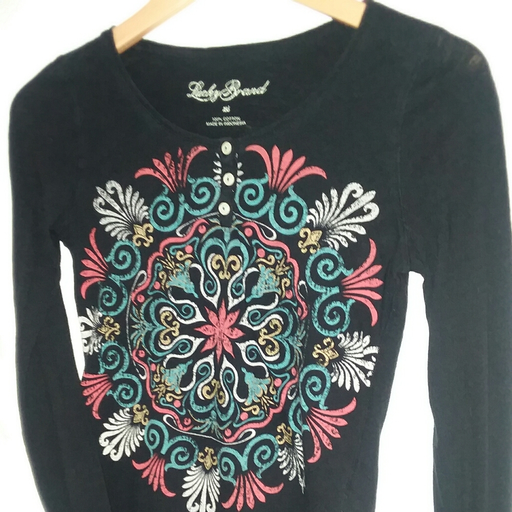 Lucky brand Size XS black long sleeve